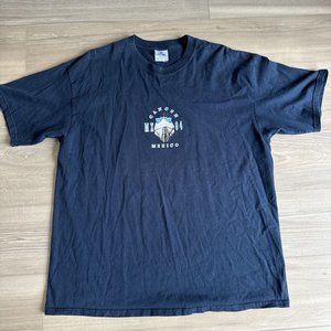 Cancun‎ Mexico Shirt Adult XXL Blue Iguana Bad As Iguana Be Shirt Y2K Yazbek